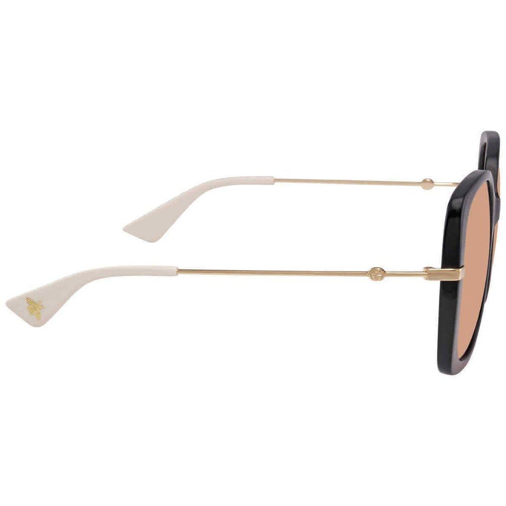 NEW Gucci Orange and Black Square Women's Sunglasses - Picture 3 of 4
